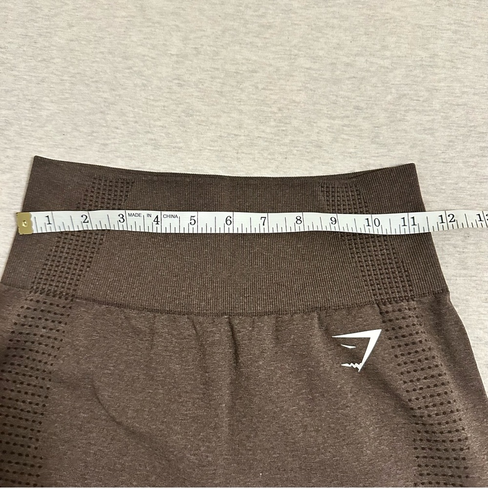 Gymshark Chocolate Brown Bike Shorts - Picture 4 of 5